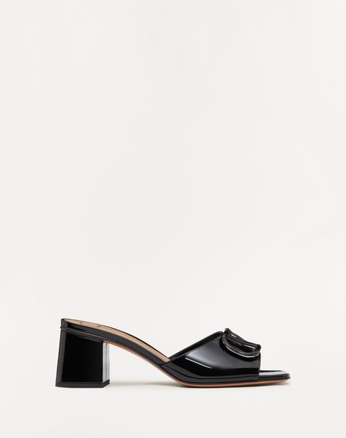 Vlogo Signature Patent Leather Slide Sandal 60mm for Woman Vlogo Signature Patent Leather Slide Sandal 60mm for Woman