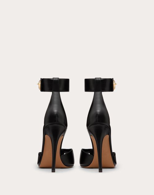 Vlogo Cut-Out 60 Sandal Yellow Calfskin