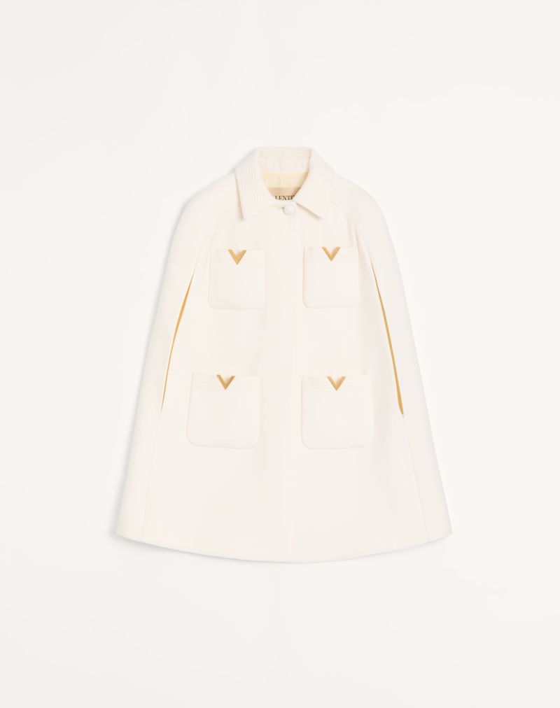 VALENTINO ドリルダブル ケープ