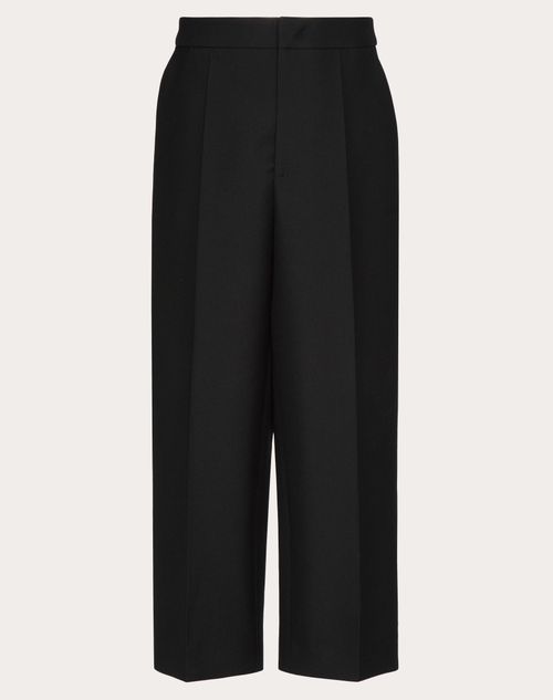 Valentino - Wool Trousers - Black - Man - Trousers And Shorts