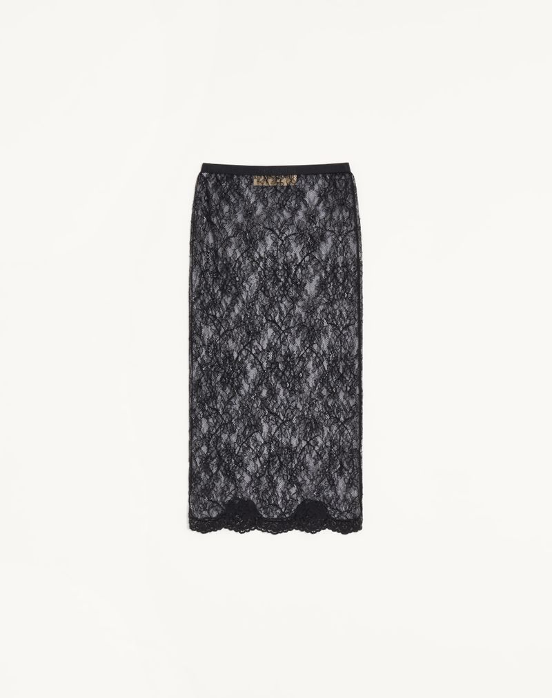 VALENTINO レース ミディスカート