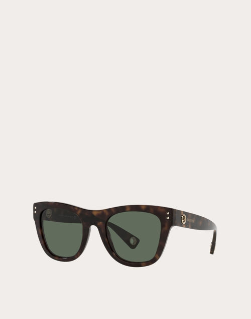 Valentino - Squared Acetate Frames - Green - Man - Eyewear