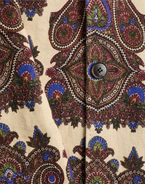  - Cream/brown/blue