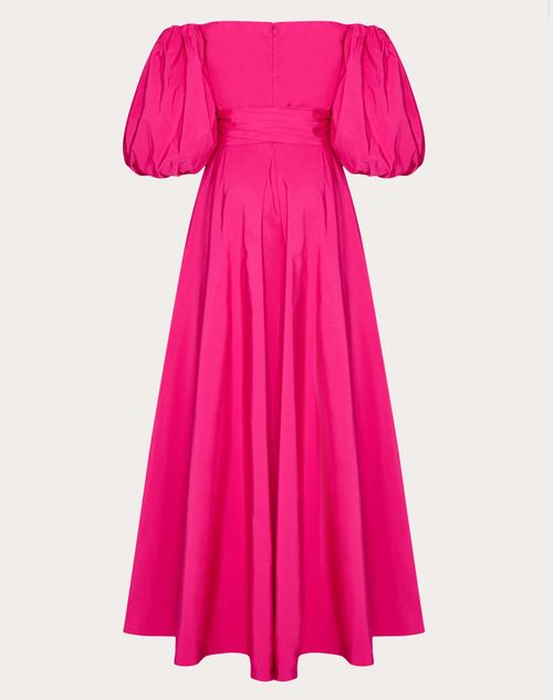 Micro Faille Evening Dress - Bright Pink - Woman Ready To Wear Sale