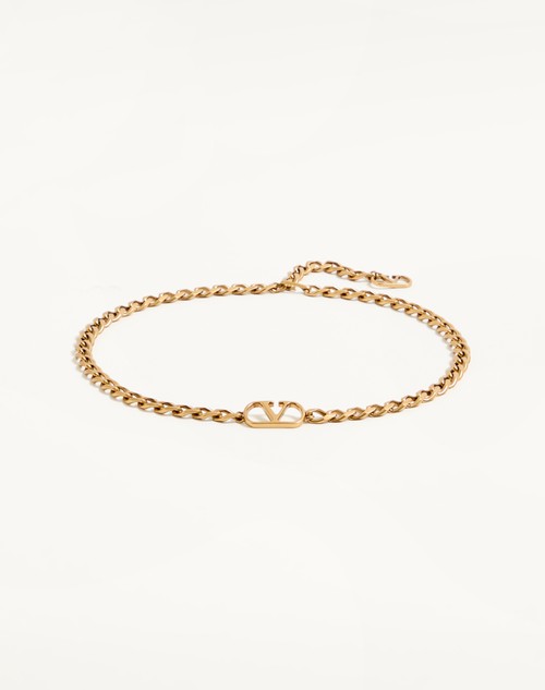 Vlogo Signature Chain Belt for Woman in Gold | Valentino US