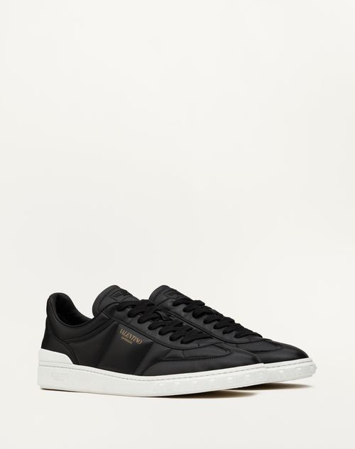 Valentino Garavani - Upvillage Low Top Nappa Leather Sneaker - Black - Man - Sneakers