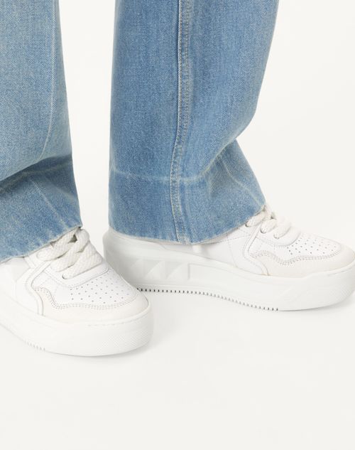 Valentino Garavani - One Stud Xl Trainer In Nappa Leather - White - Woman - Sneakers