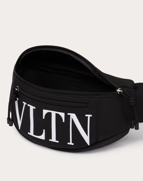 BLACK ICONOGRAPHE NYLON BELT BAG