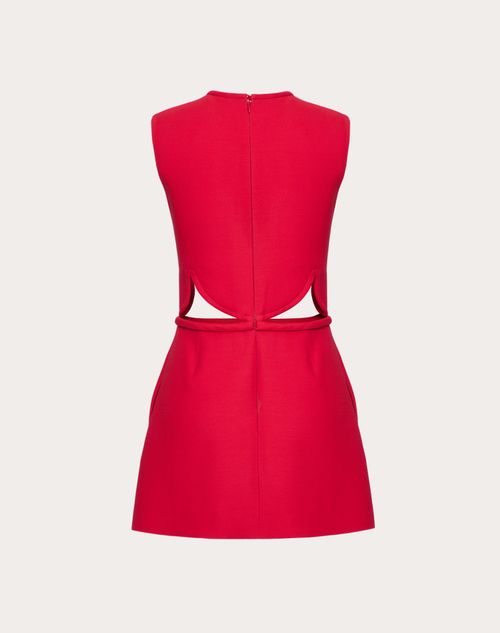 Valentino - Crepe Couture Short Dress - Red - Woman - Woman Ready To Wear Sale