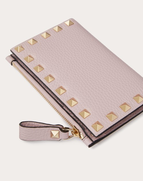 valentino garavani rockstud leather card holder