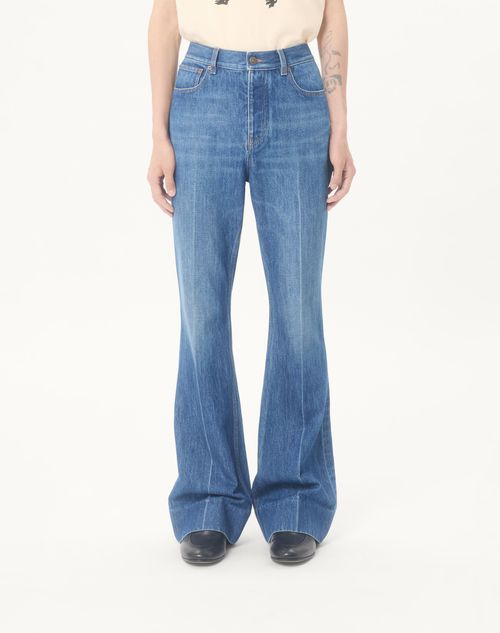 Valentino - Valentino Denim Trousers - Blue - Man - Denim