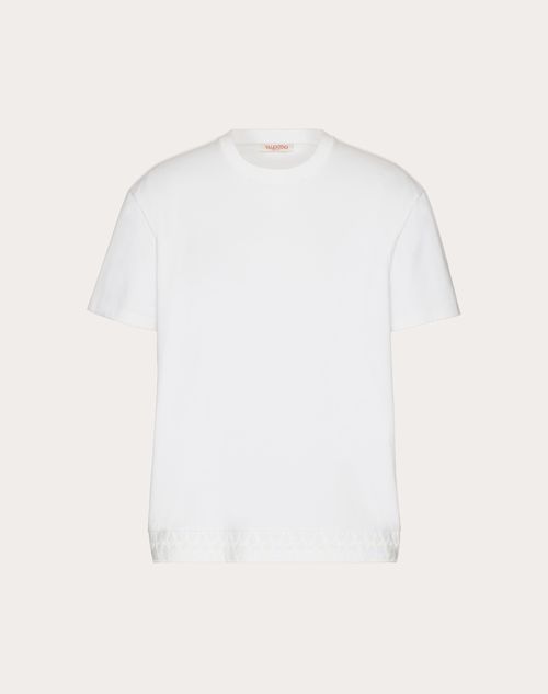 Cotton T-shirt With Toile Iconographe Detail for Man in Cotton T-shirt With Toile Iconographe Detail for Man in