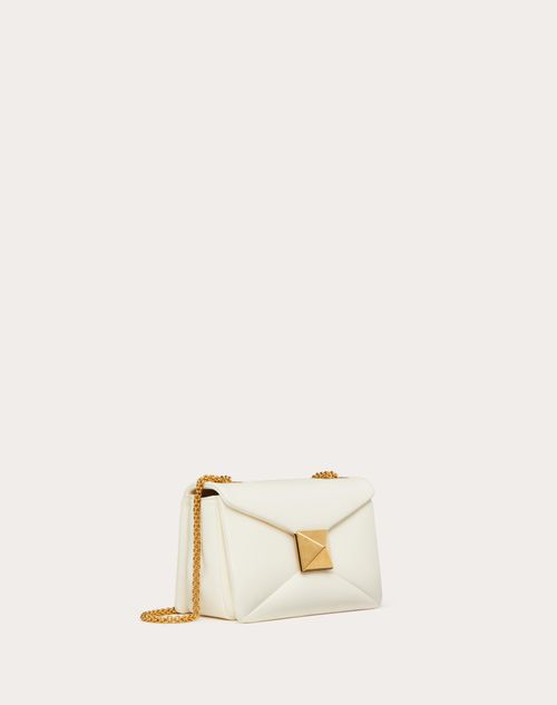Valentino Garavani - One Stud Nappa Bag With Chain - Ivory - Woman - Gifts For Her