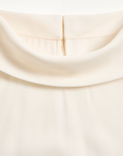 Valentino - Georgette Top - Ivory - Woman - Shirts And Tops