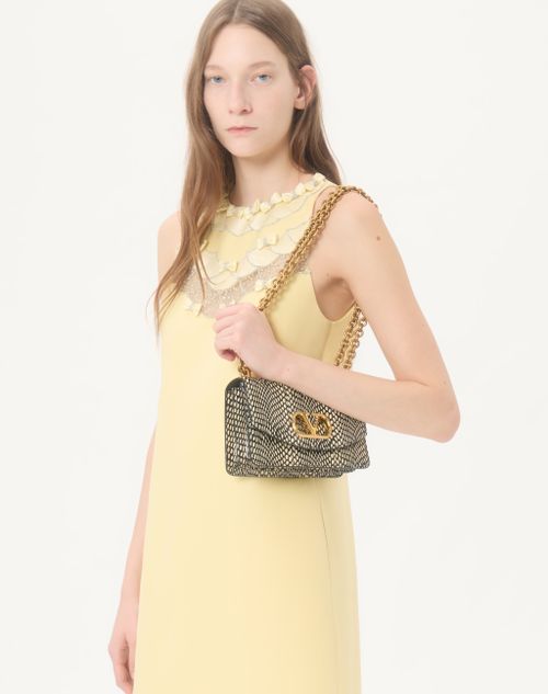 Valentino - Embroidered Crepe Couture Short Dress - Yellow - Woman - Dresses