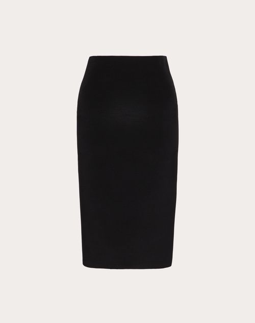 Valentino - Stretch Crepe Couture Pencil Skirt - Black - Woman - Skirts