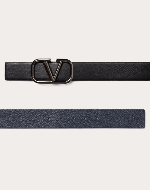 Vlogo Signature Reversible Belt in Elk Print Calfskin 40mm Vlogo Signature Reversible Belt in Elk Print Calfskin 40mm
