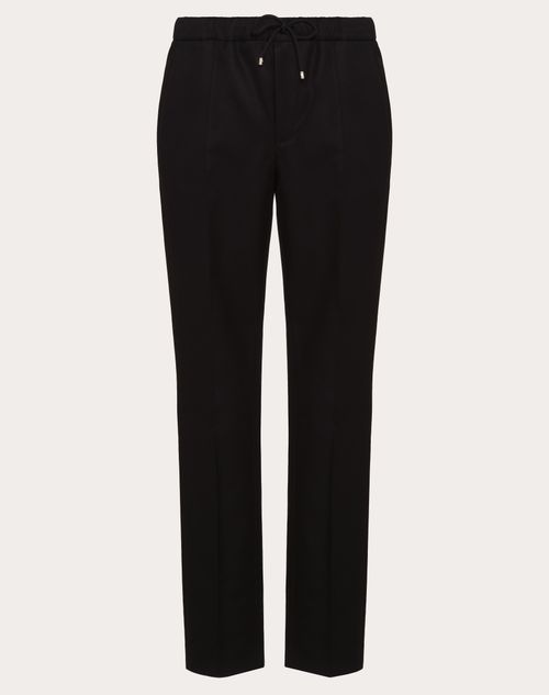 Valentino - Cotton Satin Pants - Black - Man - Ready To Wear