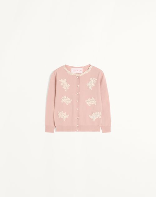 【美品】VALENTINO ヴァレンティノ ビーズ装飾 春夏 カーディガン 美品】VALENTINO ヴァレンティノ ビーズ装飾 春夏 カーディガン