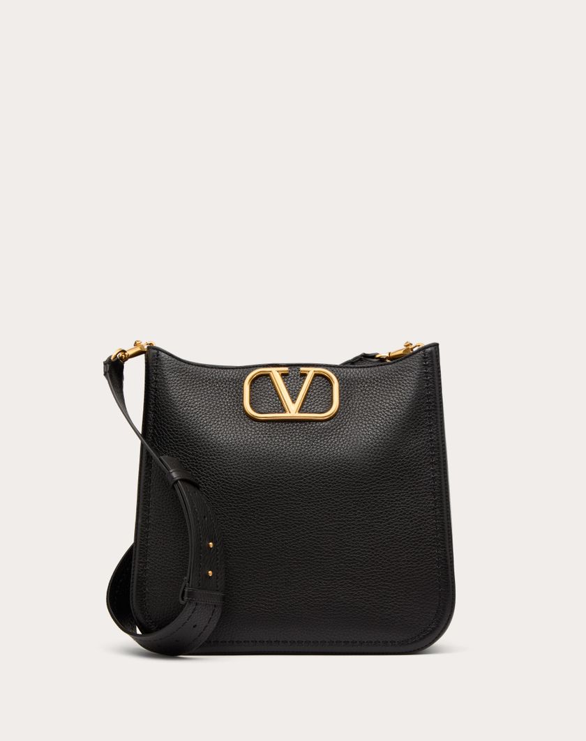 Valentino Handbags Hobo Valentino Garavani Alltime In Vitello Granato per Donna in Nero | Valentino IT