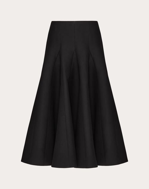 Valentino - Crepe Couture Midi Skirt - Black - Woman - Skirts