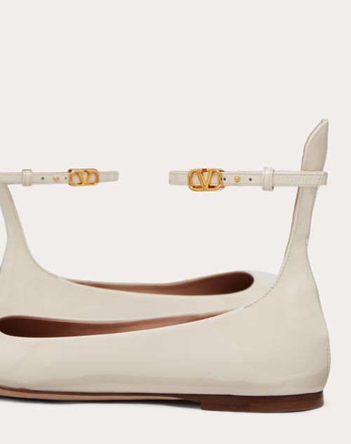 Valentino Garavani Tan-go Patent Leather Ballerina for Woman in