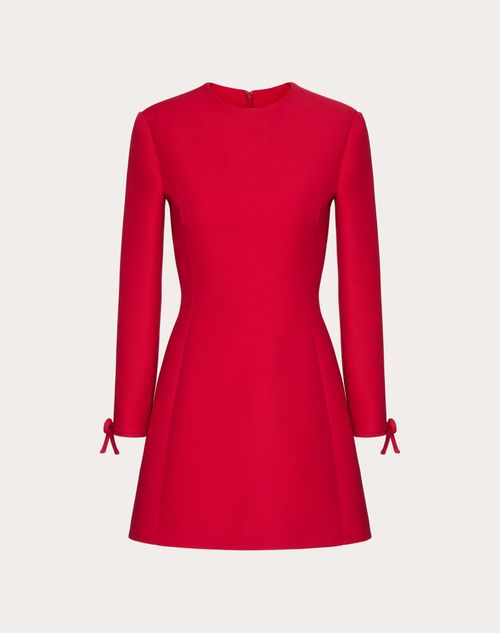 Valentino - Vestido Corto De Crepe Couture - Rojo - Mujer - Vestidos