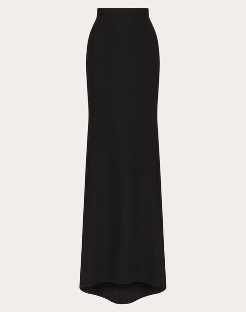 Valentino - Jupe Longue En Cady Couture - Noir - Femme - Jupes