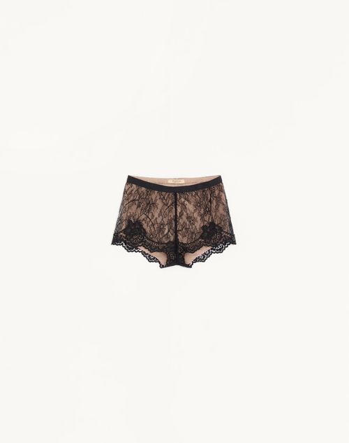 Valentino - Lace Culottes - Black - Woman - Lingerie