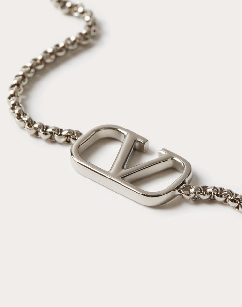 Valentino Garavani Silver VLogo Signature Necklace