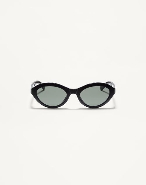 Valentino - Cat-eye Acetate Eyewear - Black/grey - Woman - Akony Eyewear - Accessories