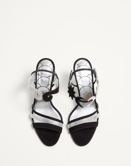 サンダル・ミュール L'UNE ET L'AUTRE SANDALS IN SUEDE WITH CRYSTALS L'une Et L'autre Suede Sandal With Crystals 85mm for Woman