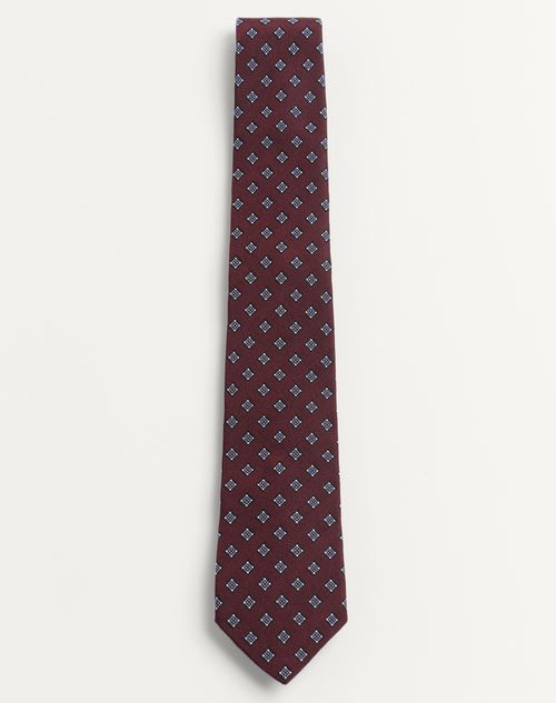 Valentino Garavani - Valentie Micro-check Silk Tie - Multicolour - Man - New Arrivals