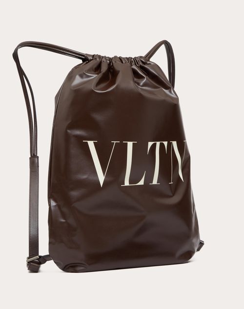 Valentino Garavani - Vltn Soft Backpack In Calfskin - Fondant/white - Man - Vltn - M Bags