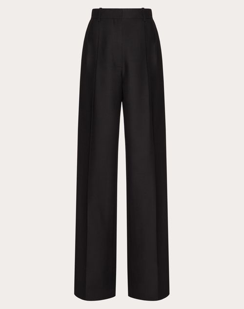 Crepe Couture Trousers for Woman in Black | Valentino CH