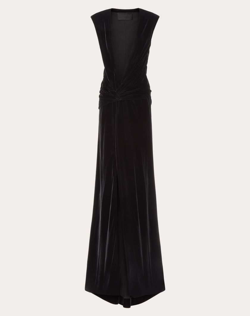 Valentino Handbags Gown In Velluto per Donna in Nero | Valentino IT