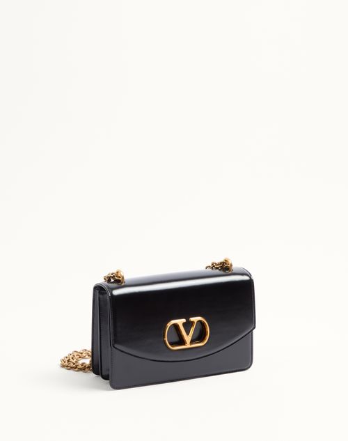Valentino Garavani Vain Shoulder Bag In Shiny Calfskin for Valentino Garavani Vain Shoulder Bag In Shiny Calfskin for