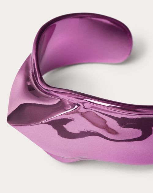 Valentino Garavani - Liquid Stud Metal Bracelet - Pink Pp - Woman - Jewelry