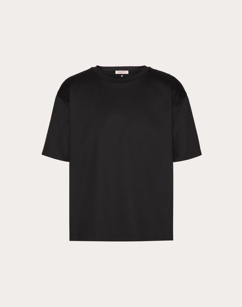 Lv Creation Solid Men Polo Neck Black T-shirt