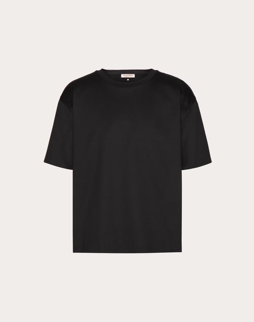 Valentino - Double Cotton T-shirt - Black - Man - Tshirts And Sweatshirts