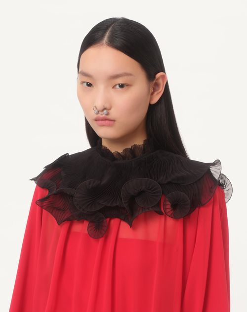 Valentino - Chiffon Collar - Black - Woman - Woman Ready To Wear Sale