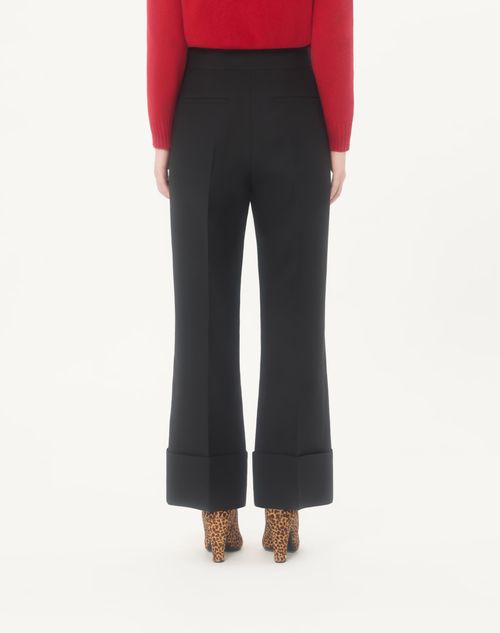 Valentino - Crepe Couture Trousers - Black - Woman - Pants And Shorts
