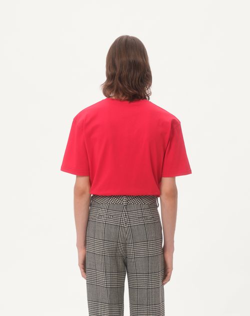 シェ ヴァレンティノプリント コットン Tシャツ for メンズ シェ ヴァレンティノプリント コットン Tシャツ for メンズ