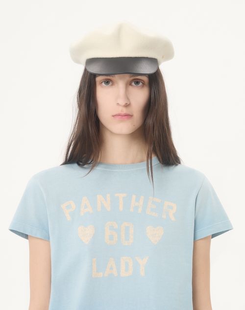 Valentino - Printed Cotton T-shirt - Azure - Woman - T-shirts And Sweatshirts