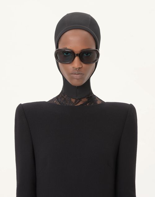 Valentino - Wool Crepe Short Dress - Black - Woman - Dresses