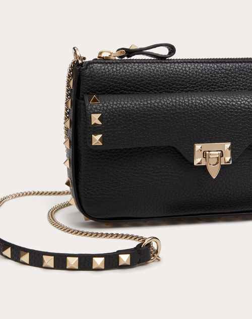 Valentino VSLING Grainy Leather Wallet On Chain - Yahoo Shopping