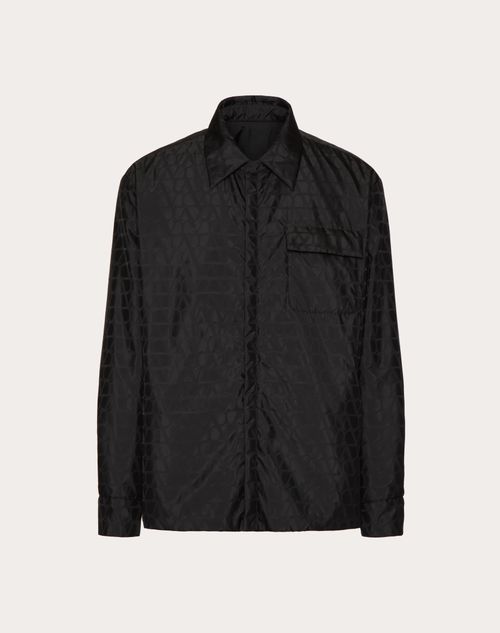 Valentino - Veste Réversible En Nylon À Motif Toile iconographe - Noir - Homme - Shelf - Mrtw - Pre Ss24 Toile