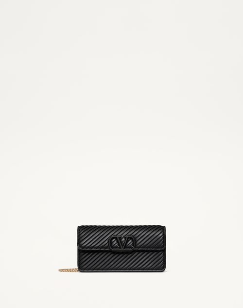 VALENTINO Vlogo Signature カードホルダー Vロゴ シグネチャー グレインカーフスキン カードホルダー for