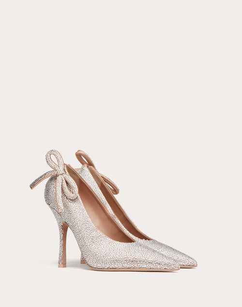 Valentino Garavani - Valentino Garavani Nite-out Pump With Crystals 110 Mm - Crystal - Woman - Pumps