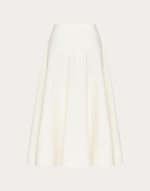 Valentino - Crepe Couture Midi Skirt - Ivory - Woman - Skirts